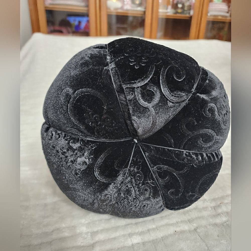 Nwt Black Fabric Hallowen Decorative Stacked Pumpkin - Picture 7 of 7